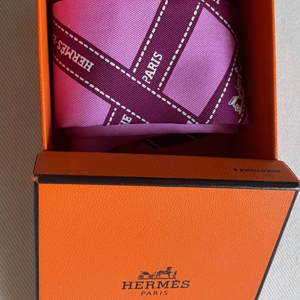 Hermes silk Bolduc scarf